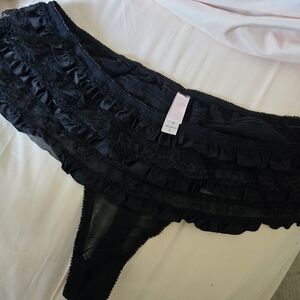 Elegant Black Lace Women's Panties